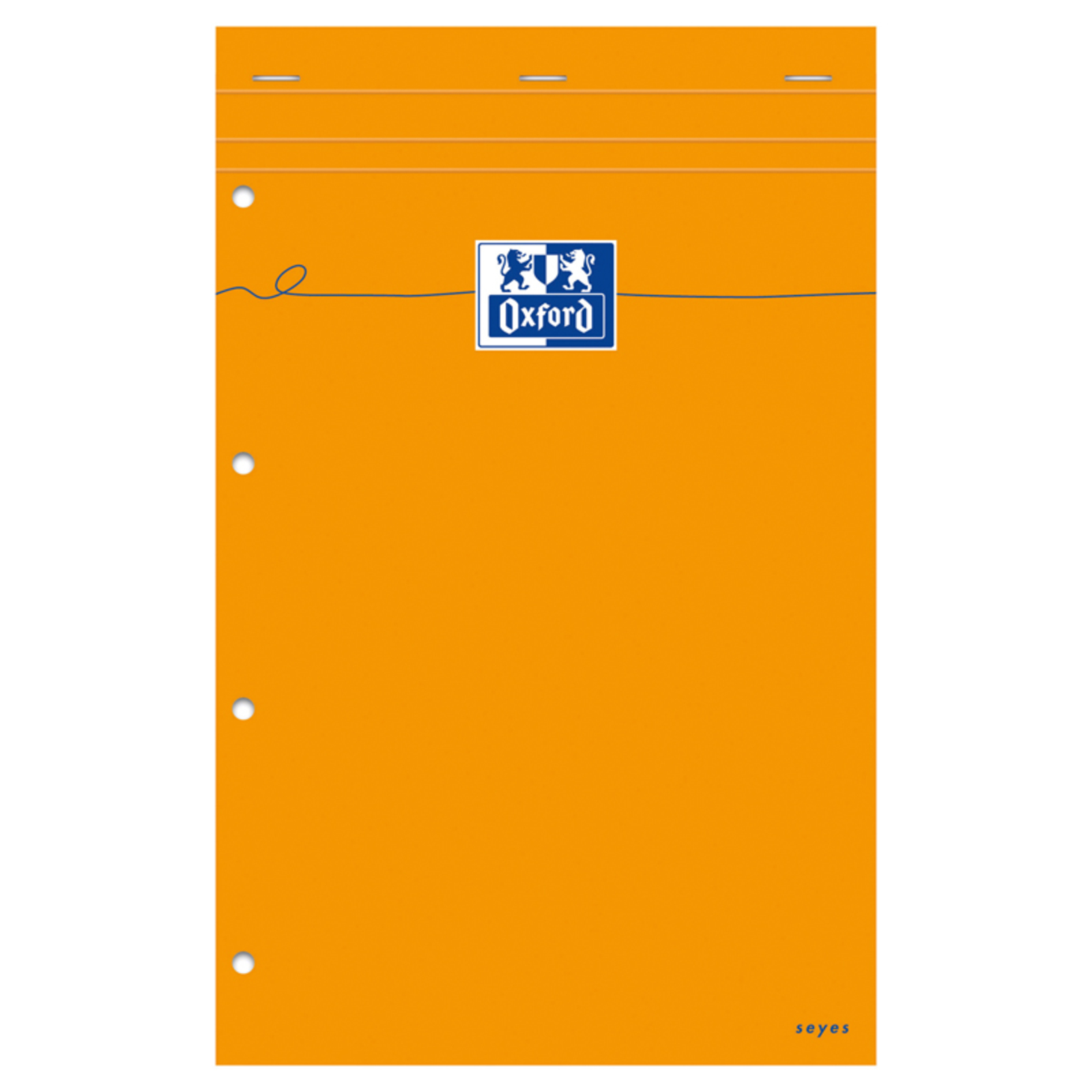 Bloc-notes A4 OXFORD orange 160 pages perforées - carreaux 5x5mm - 210x315mm