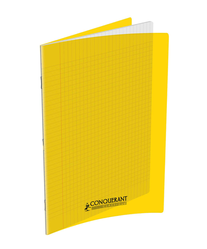 CAHIER POLYPRO JAUNE 90G 96 PAGES SÉYÈS 24X32 CONQUERANT K310130